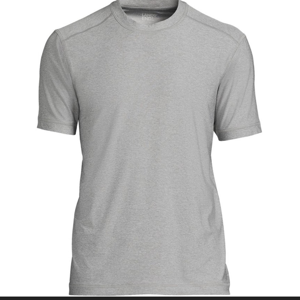 Lands End Men's UPF 50 Swim T-Shirt/Cooling Rash Guard
